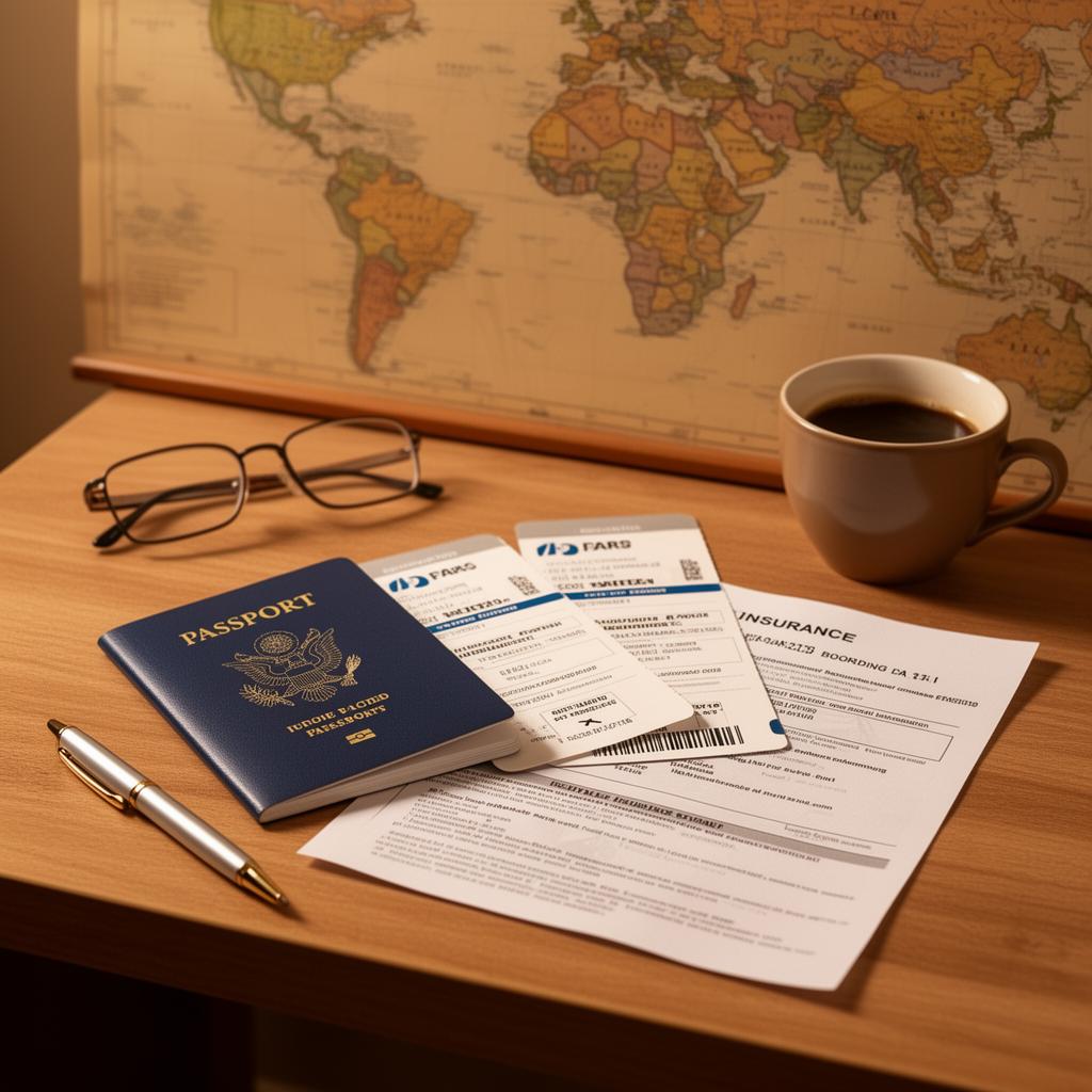 Travel insurance and passport