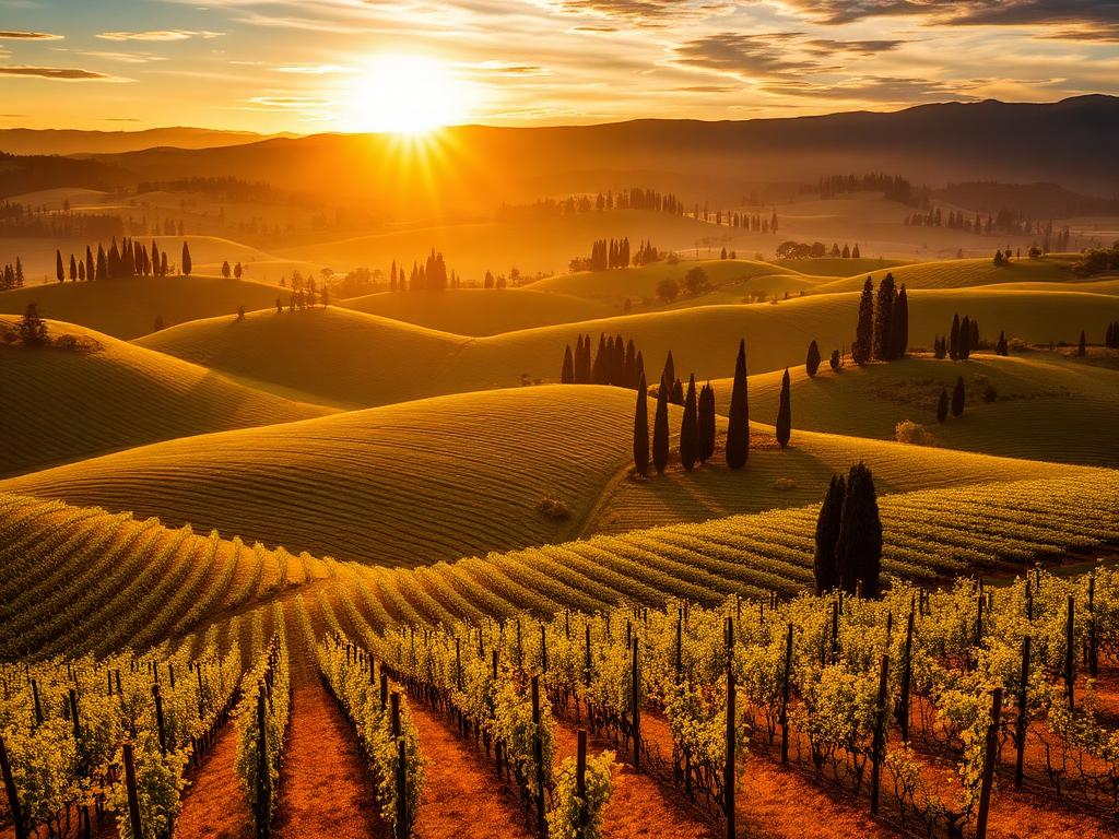 Tuscan vineyards