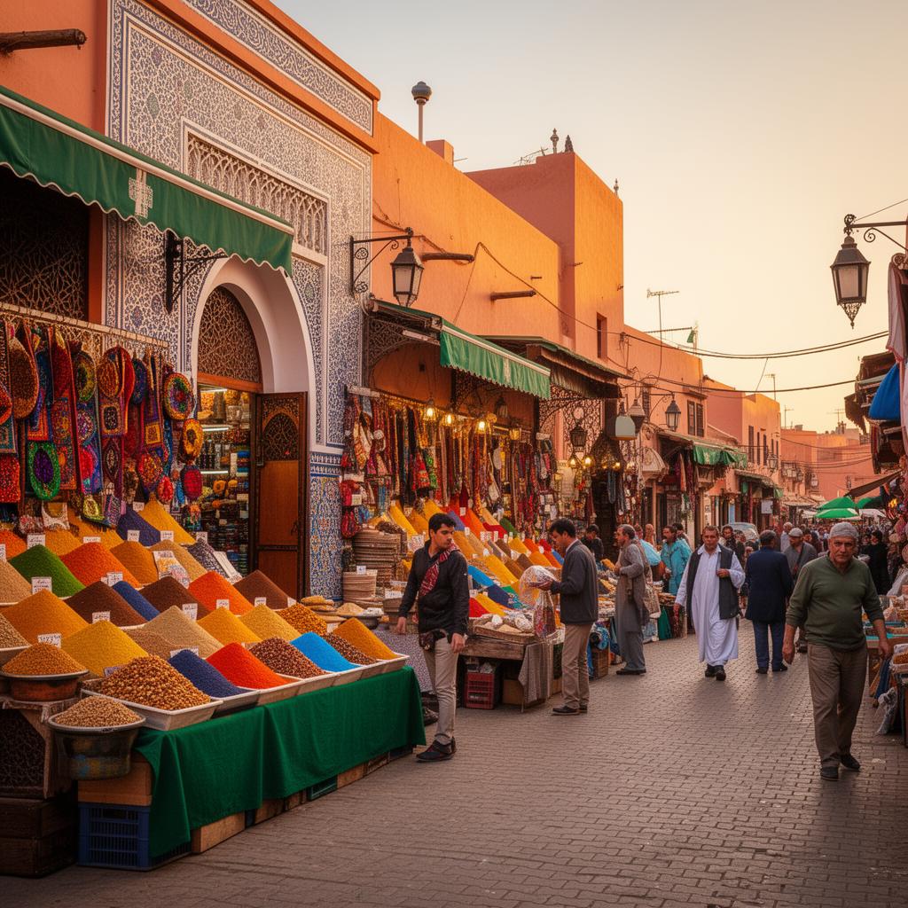 Marrakech spice market