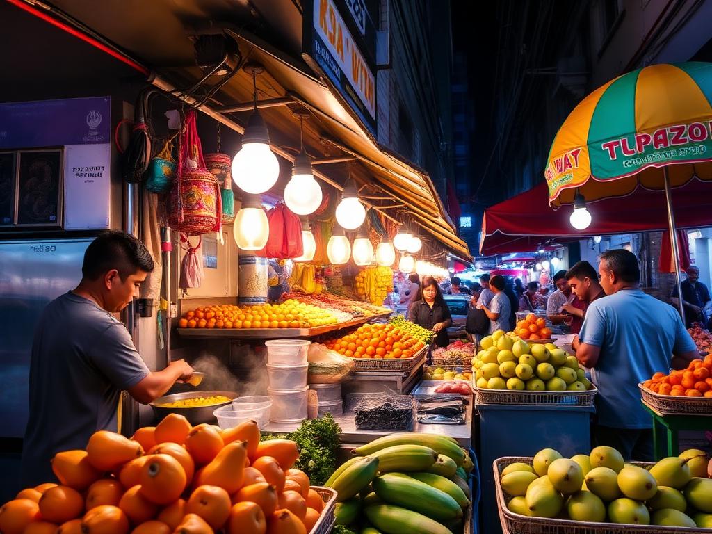 A Thai night market